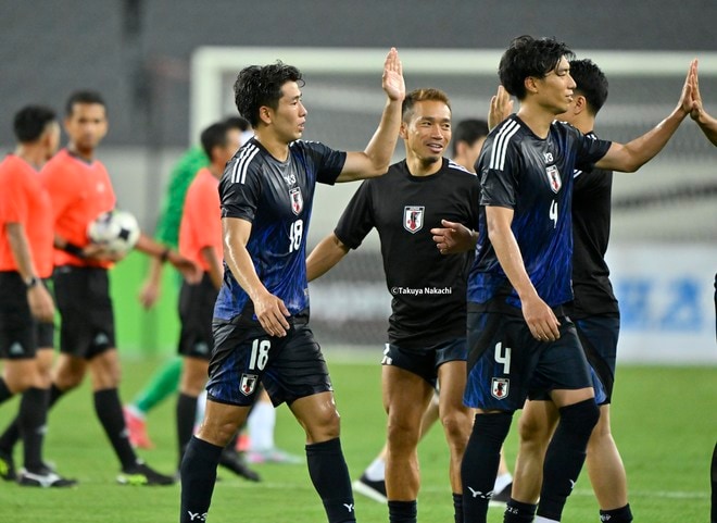 【試合アルバム】川崎フロンターレFW山田新の代表デビュー48枚の試合写真！ 韓国・龍仁で日本代表ユニフォームを着用したプレー写真「日本代表ー香港代表」の画像016