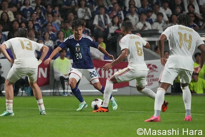 日本代表が南米勢に連勝！ “波乱”も上田綺世が冷静にPKを沈める！代表デビューGKがファインセーブ＆4人のフィールドプレーヤーも初キャップ！【日本代表vsベネズエラ代表】激闘PHOTOギャラリーの画像007
