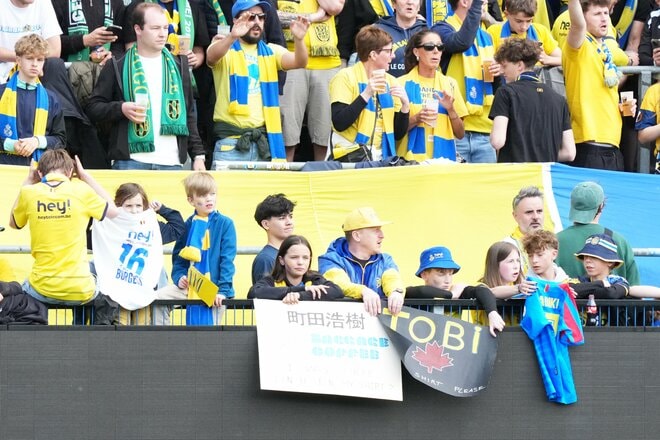 中村敬斗や久保建英にキラーパス！サッカー日本代表の“新DFリーダー”が語った｢恩返しできて良かった｣2年連続の快挙と｢責任を持ってやりたい｣代表でのプレー【ユニオン vs ヘント】激闘PHOTOギャラリー21連写の画像005