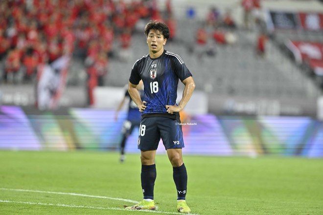 【試合アルバム】川崎フロンターレFW山田新の代表デビュー48枚の試合写真！ 韓国・龍仁で日本代表ユニフォームを着用したプレー写真「日本代表ー香港代表」の画像010