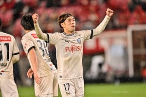 川崎・遠野大弥の背番号変更の理由は「3月14日の誕生日」にあり！橘田健人への誕生日リクエストにも表れた支えとなる愛妻への想いも胸に、C大阪戦でのゴールを期す！の画像