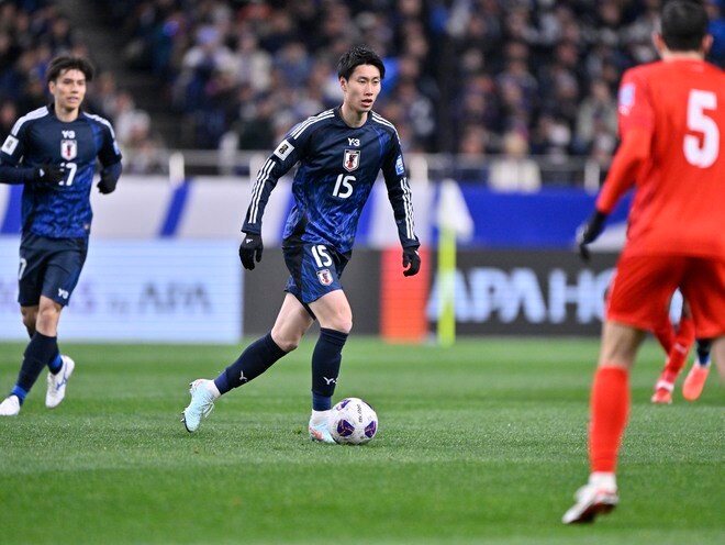 【試合アルバム】「サッカー日本代表―バーレーン代表」森保ジャパン、バーレーン相手に２－０勝利でW杯出場決定試合のプレー写真「中地拓也 撮影写真」の画像015