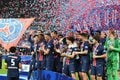 運命の大一番！サッカー日本代表・伊東純也、中村敬斗、関根大輝が語った｢世界一のクラブ｣と｢降格プレーオフ｣(2)敬斗＆純也メダル記念ショットと先制点｢カードをもらってもいい｣プレー【激闘後21連写】の画像015