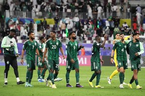 サウジアラビア代表、ロスタイム間近の大逆転劇！【PHOTOギャラリー AFCアジアカップ サウジアラビア代表vsオマーン代表 2024年1月16日 2:31キックオフ】（渡辺航滋撮影）の画像