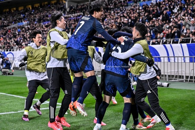 【試合アルバム】「サッカー日本代表―バーレーン代表」鎌田大地＆久保建英のゴールでW杯出場権獲得！ 完封勝利で笑顔あふれる「中地拓也 撮影写真」の画像024