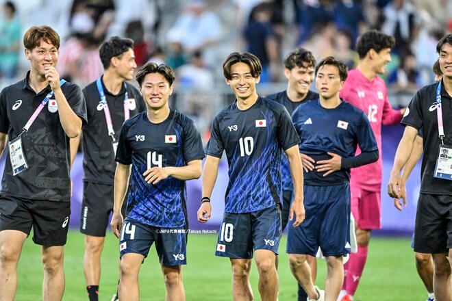 【パリ五輪・現地撮】U―２３サッカー日本代表、パラグアイ戦の激闘フォトレポート……三戸舜介＆平河悠の2得点など攻撃陣＆笑顔爆発の画像005