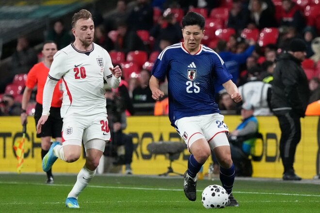 【現地写真100枚】伊東純也＆三笘薫の決勝弾から駆けつけた南野拓実＆遠藤航の姿まで！初招集、復活組、主力組も躍動！森保ジャパン｢英国遠征｣厳選ショットの画像085