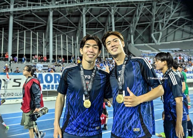 【山田新＆大関友翔アルバム】韓国戦での川崎フロンターレ2選手の写真43枚！ 試合出場ならずも韓国・龍仁で戦った記録写真「日本代表ー韓国代表」の画像036