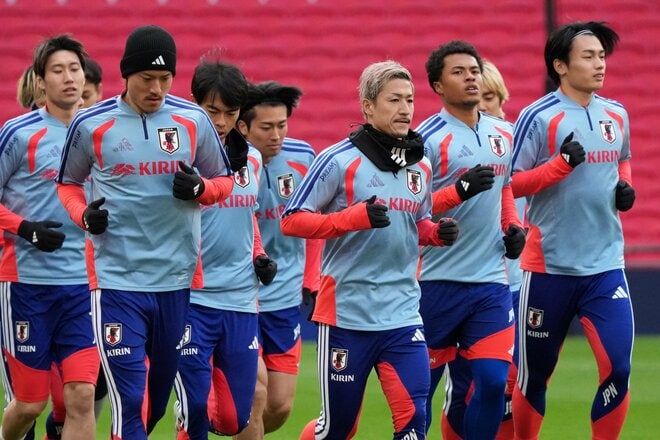 【現地写真100枚】伊東純也＆三笘薫の決勝弾から駆けつけた南野拓実＆遠藤航の姿まで！初招集、復活組、主力組も躍動！森保ジャパン｢英国遠征｣厳選ショットの画像050