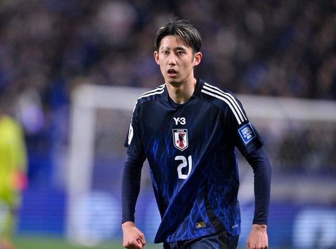 【試合アルバム】「サッカー日本代表―バーレーン代表」森保ジャパン、鎌田大地、久保建英、伊東純也ら躍動でW杯出場決定試合のプレー写真「中地拓也 撮影写真」の画像005