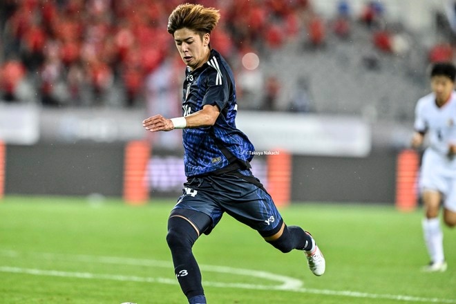 【試合アルバム】川崎フロンターレFW大関友翔の20歳での代表デビューの試合写真45枚！ 堂々のプレーで躍動披露「日本代表ー香港代表」の画像002
