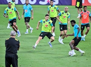 【動画】ブラジル代表が「選手全員参加の“巨大鳥かご”」実施！ ネイマール、ヴィニシウスが超絶テクを披露！の画像