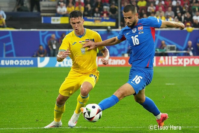 【UEFA　EURO2024現地撮】ウクライナが｢後半2発｣で逆転！今大会初の勝点ゲット【スロバキア代表vsウクライナ代表】原悦生PHOTOギャラリー｢サッカー遠近｣の画像005