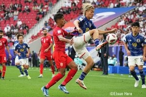 上田綺世のオウンゴールが招いた不穏な空気を上田本人が豪快弾で一蹴！【バーレーン代表vs日本代表】原悦生PHOTOギャラリー「サッカー遠近」の画像