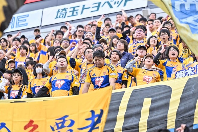 【サポーターアルバム】敵地で完敗も、試合後に大きな声で鼓舞したベガルタ仙台のサポーター写真63枚！ 人数＆声量で圧巻！！「ＲＢ大宮アルディージャーベガルタ仙台」の画像062