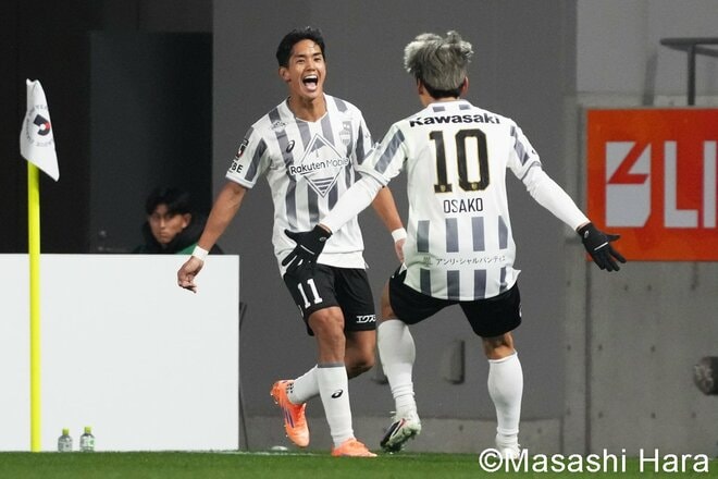 神戸“黄金コンビ”が先制も…京都“ブラジル兄弟”が同点に！百年構想リーグ開幕戦“京神ダービー”は肉弾戦の末にPK決着！【京都サンガF.C.vsヴィッセル神戸】激闘PHOTOギャラリーの画像005