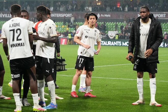 ｢珍しくブチギレ｣サッカー日本代表・中村敬斗｢封じられた｣勝利の方程式と伊東純也級｢最高クロス｣の供給者、最強パリSG戦で起こす｢3試合連続｣の奇跡【メスvsスタッド・ランス】中村敬斗PHOTOギャラリー15連写の画像013