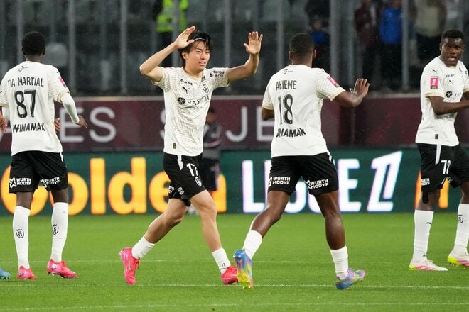 ｢珍しくブチギレ｣サッカー日本代表・中村敬斗｢封じられた｣勝利の方程式と伊東純也級｢最高クロス｣の供給者、最強パリSG戦で起こす｢3試合連続｣の奇跡【メスvsスタッド・ランス】中村敬斗PHOTOギャラリー15連写の画像003