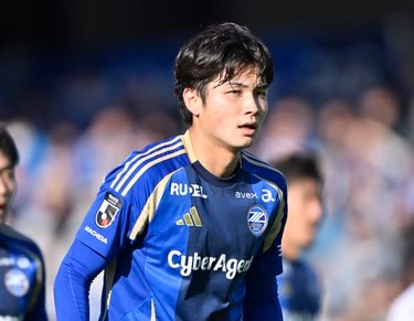 西村選手がユアスタでゴール決めたときのパネル 西村選手がユアスタで