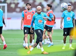 日本代表戦を前にブラジル代表が国立で練習！「前日のケンカ騒動」も感じさせずリラックスした雰囲気を公開！の画像