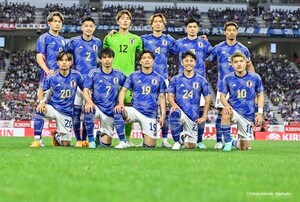 「すごいカラフルでびっくり」日本代表の「新トレーニングウェア」に驚きと「買いたい」の声が続出！ エルサルバドル戦の前に初お披露目となった新デザインの画像