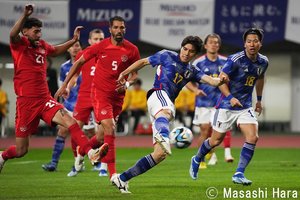 田中碧が2得点！サッカー日本代表がカナダ代表に雪辱 PHOTOギャラリー【国際親善試合 日本代表vsカナダ代表 2023年10月13日 19:36キックオフ】の画像