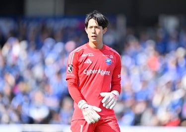 西村選手がユアスタでゴール決めたときのパネル 西村選手がユアスタでゴール決めたときのパネル