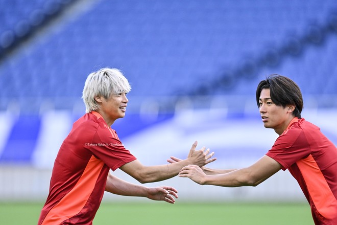 【現地撮】伊東純也のW杯最終予選・中国戦前日のトレーニング写真17枚！ サッカー日本代表の難しい初戦を前に笑顔見せたの画像007