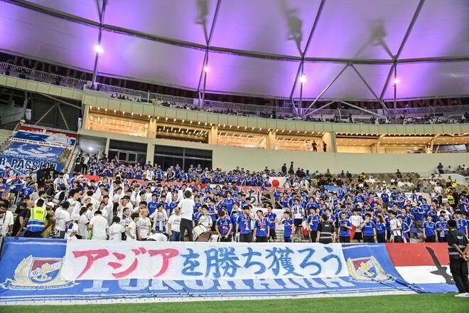 【サポーターアルバム】「横浜F・マリノス―アル・ナスル」サウジアラビア・ジェッダに約700人駆け付け、チームに声援送る！ 現地撮影66枚のサポーターPhotoの画像066