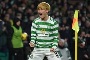 日本代表・古橋亨梧の「超絶トラップからの完璧ゴール」がヨーロッパリーグベストゴール候補に！｢ピッチレベルで見る｣ハンガリー王者相手に決めたEL初ゴールのスゴさとは？【動画】の画像