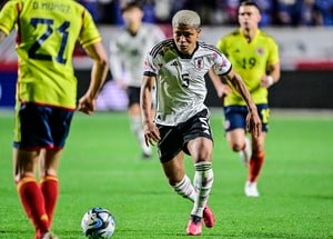 【第2次森保ジャパン「スタート検証」】「遅攻からの崩し」のキーマンSB菅原由勢とバングーナガンデ佳史扶の「戦術」、町野修斗＆上田綺世「1トップ」を起点にした攻撃の「評価」【今後の想定フォーメーション図】(1)の画像