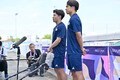 【パリ五輪・サッカー日本代表】マリ戦に向け前日練習！ ある質問を聞かれ、斉藤光毅が三戸舜介に「非常にやりづらい（苦笑）」と笑顔で照れたワケ……平河悠はホテルで調整の画像003