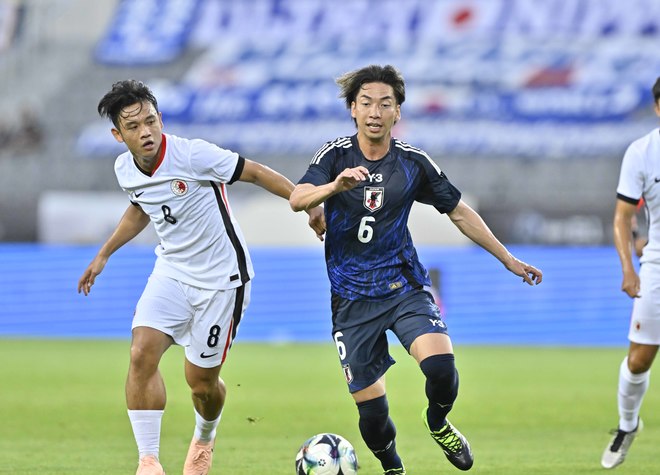 【サンフレッチェ広島「E-1」アルバム】J1広島に所属する日本代表5選手の香港戦の写真54枚！ジャーメイン良、中村草太、川辺駿、田中聡、荒木隼人、大迫敬介の現地写真「日本代表ー香港代表」の画像020