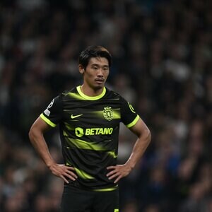 ｢W杯のときにお返しが来ますように｣スポルティング・守田英正がW杯前の最終戦で「幻のゴール」！ 前線でのハイプレスで先制ゴールに関与するなど、好調のまま日本代表へ合流の画像