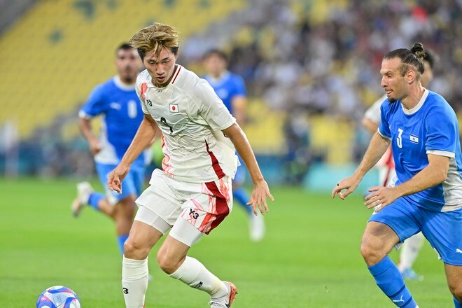 【パリ五輪・現地撮】U―２３サッカー日本代表、イスラエル戦の激闘フォトレポート……細谷真大の劇的決勝弾決まり、選手に笑顔あふれるの画像022