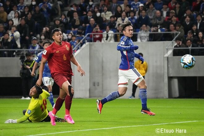 日本代表・上田綺世のハットトリックも輝きミャンマー代表に勝利！【日本代表vsミャンマー代表】原悦生PHOTOギャラリー「サッカー遠近」の画像004