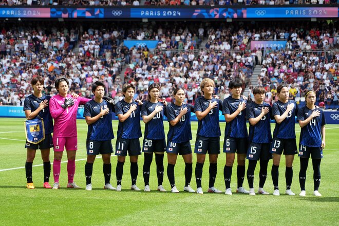 パリ五輪なでしこジャパン「激闘の記録」PHOTOギャラリー22枚　準々決勝アメリカ戦　金メダル獲得アメリカを相手に延長戦までもつれ込む「大奮闘」も…デニス・ロッドマン娘の一発に沈むの画像001