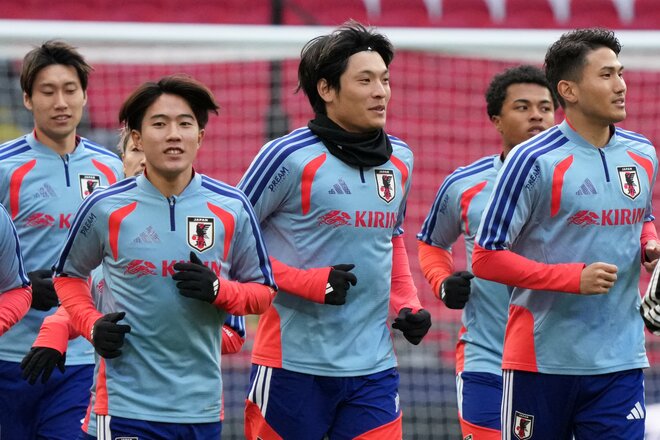 【現地写真100枚】伊東純也＆三笘薫の決勝弾から駆けつけた南野拓実＆遠藤航の姿まで！初招集、復活組、主力組も躍動！森保ジャパン｢英国遠征｣厳選ショットの画像043