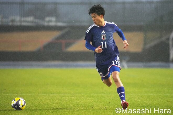 ロス五輪世代のU-22日本代表が“才能証明”の5得点！川合徳孟の直接FK弾！齋藤俊輔、石橋瀬凪のドリブル突破！市原吏音も出場！未来のA代表入りを狙う面々たち【U-22日本代表vsU-21関東大学選抜】激闘PHOTOギャラリーの画像007