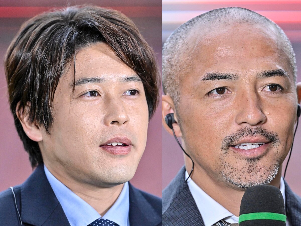 見返り美人ならぬ見返りイケメン」内田篤人＆小野伸二氏のスーツ姿での 