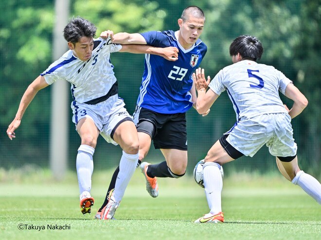 松木玖生出場「U-21サッカー日本代表候補」が大学選抜と対戦！ 前後半で全員入れ替えの「２種類の4-3-3」も無得点の画像009