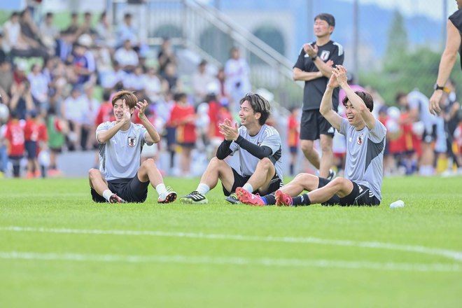 【サンフレッチェ広島「E-1」アルバム】J1広島に所属する日本代表5選手の13日＆14日の練習写真46枚！ジャーメイン良、中村草太、川辺駿、田中聡、荒木隼人、大迫敬介の現地写真の画像041