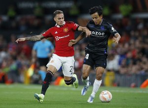 サッカー日本代表・久保建英が「ダビド・シルバへのラストパス」でPK誘発に貢献! レアル・ソシエダがマンチェスター・ユナイテッドに勝利の画像