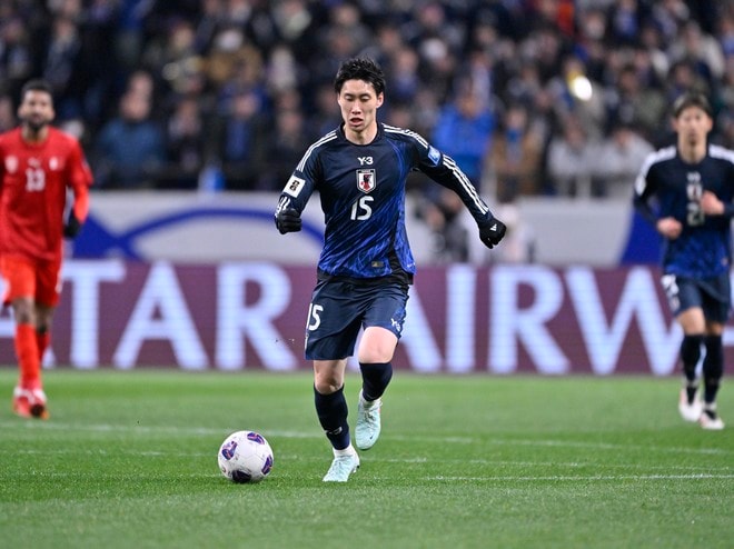 【試合アルバム】「サッカー日本代表―バーレーン代表」森保ジャパン、バーレーン相手に２－０勝利でW杯出場決定試合のプレー写真「中地拓也 撮影写真」の画像006