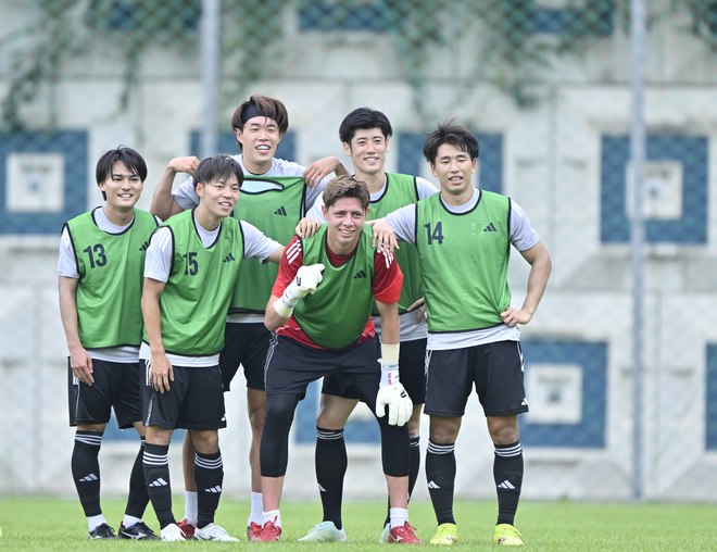 【サンフレッチェ広島「E-1」アルバム】J1広島に所属する日本代表5選手の13日＆14日の練習写真46枚！ジャーメイン良、中村草太、川辺駿、田中聡、荒木隼人、大迫敬介の現地写真の画像006