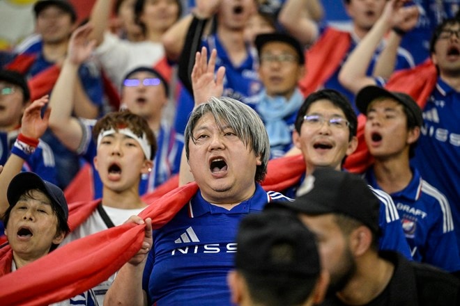 【サポーターアルバム】「横浜F・マリノス―アル・ナスル」サウジアラビア・ジェッダに約700人駆け付け、チームに声援送る！ 現地撮影66枚のサポーターPhotoの画像029