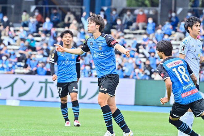 川崎、23戦無敗!(2)1得点・田中碧が吐露した「質の低さにガッカリした」の画像