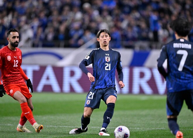 【試合アルバム】「サッカー日本代表―バーレーン代表」森保ジャパン、バーレーン相手に２－０勝利でW杯出場決定試合のプレー写真「中地拓也 撮影写真」の画像012