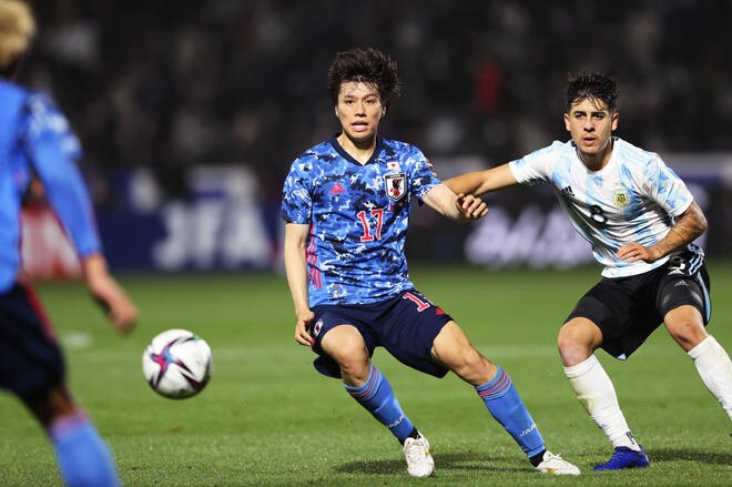 【U-24日本-アルゼンチン「3-0」(1)】完遂した「4つのタスク」と田中碧の「絶対的存在感」の画像