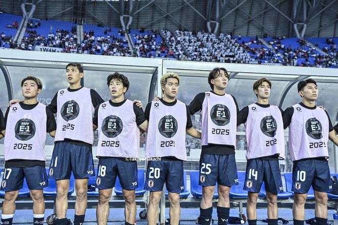 【山田新＆大関友翔アルバム】韓国戦での川崎フロンターレ2選手の写真43枚！ 試合出場ならずも韓国・龍仁で戦った記録写真「日本代表ー韓国代表」の画像028